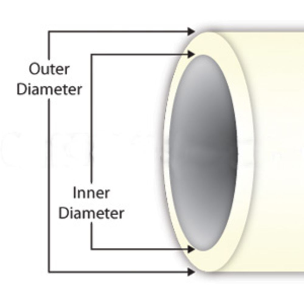 Thermoplastic Rubber Tubing 73A Food Grade Natural [manila] - 3/16 id x 5/16 od
