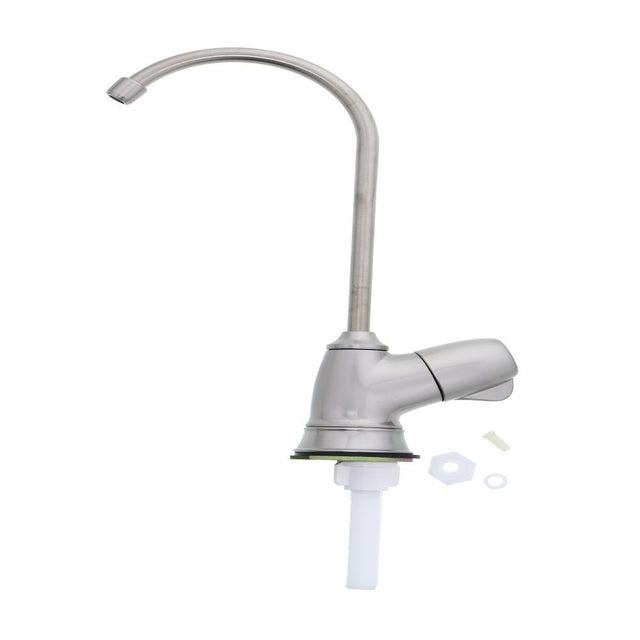 Contemporary Brushed Nickel Plastic Drinking Water Faucet