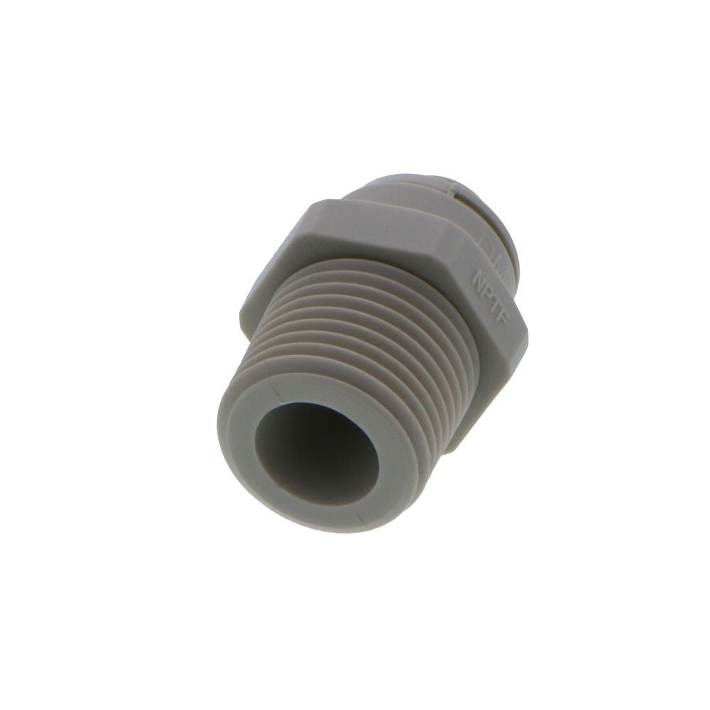 DMfit Straight MNPT Male - 3/8 Push-In x 1/2 MNPT