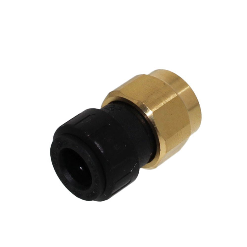 John Guest ProLock Female Connector NPS - 1/2 CTS x 3/4 NPS [Brass Nut]