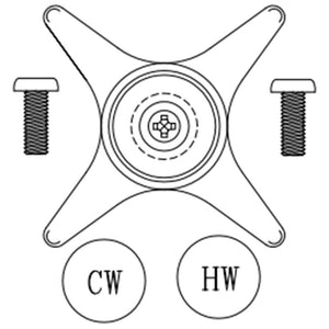 T&S Brass B-18K Four Arm Handle Handle Kit - Lab