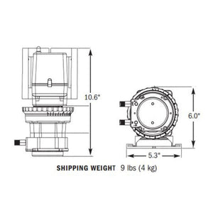Stenner Classic Series Single Head Adjustable Output Pump [100psi] .8 to 17GPD 120V/60HZ 1/4W Santoprene