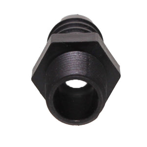 Male Barb Adapter - 5/8 ID x 3/8 MNPT - Black Polypropylene