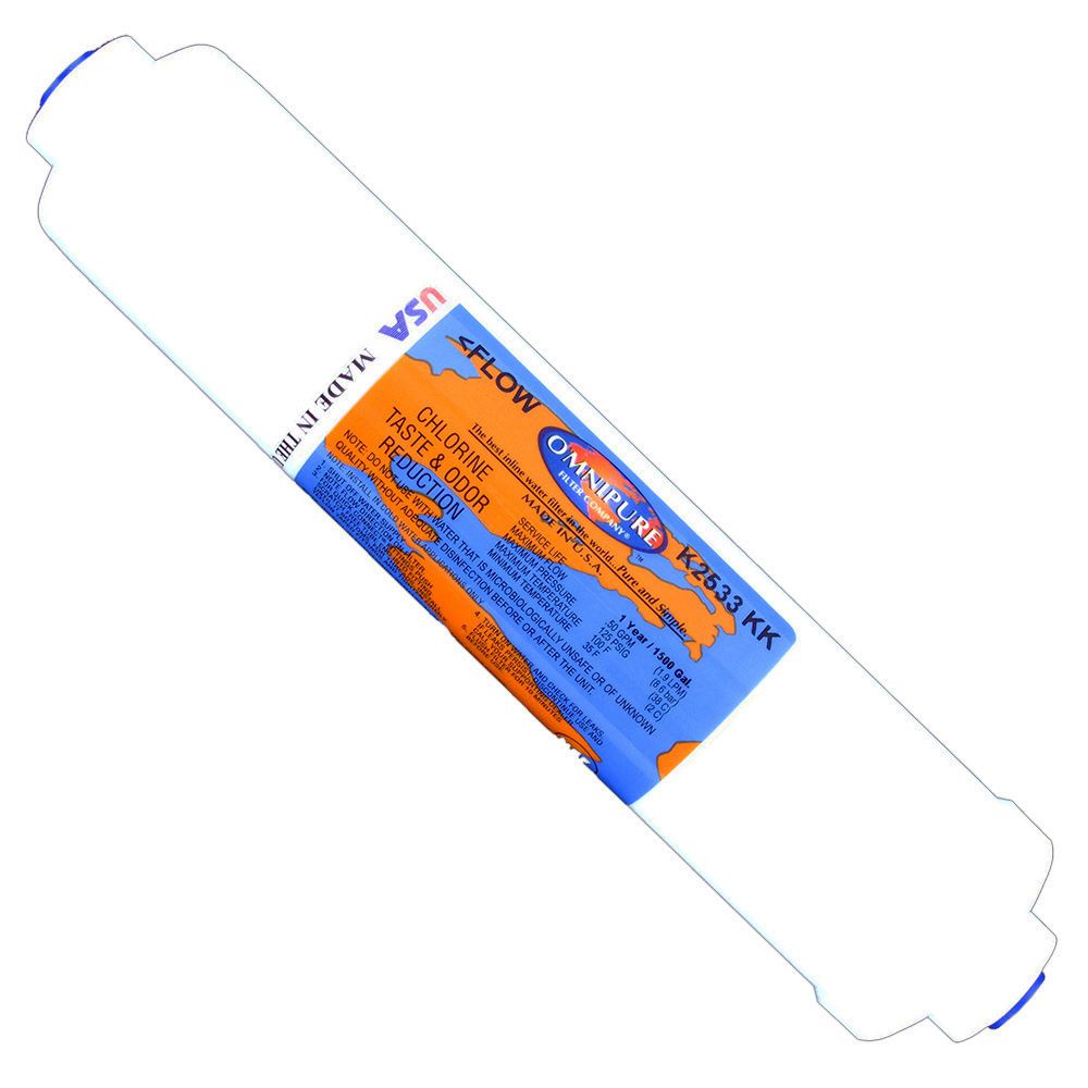 Omnipure Inline K2533-KK GAC Postfilter - 10" x 2" Filter - 3/8" Quick Connect,New Products : American Fashion Style Bags On Sale