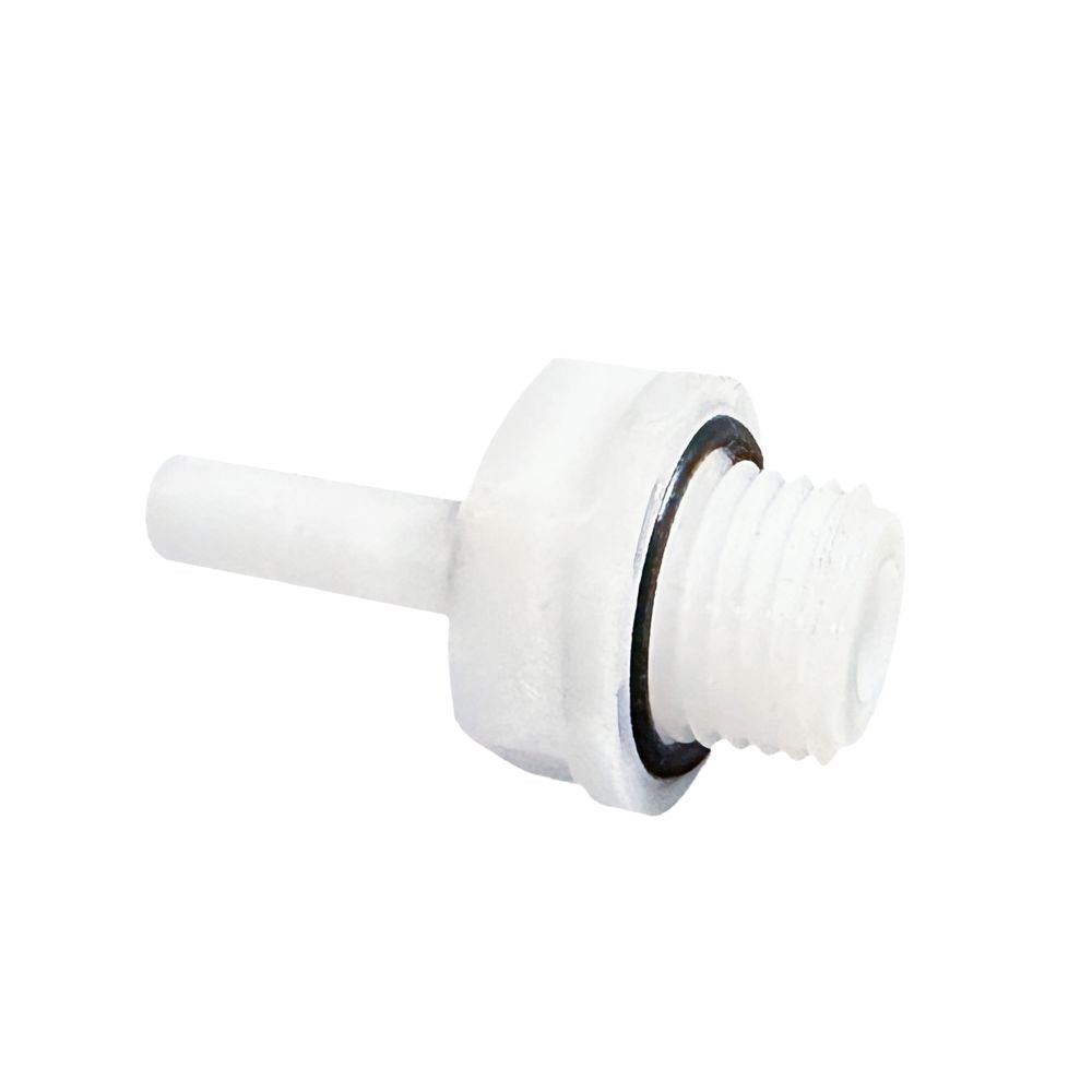 NeoFit - Acetal Natural White Stem Adapter 6mm stem x 1/8"BSPT