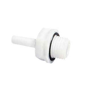 NeoFit - Acetal Natural White Stem Adapter 6mm stem x 1/8"BSPT