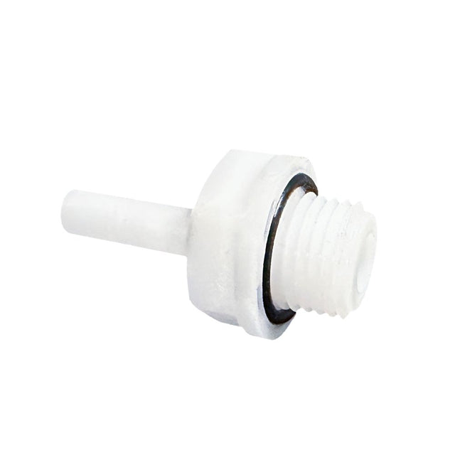 NeoFit - Acetal Natural White Stem Adapter 6mm stem x 1/8"BSPT