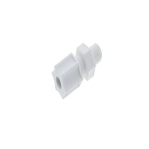 JACO 10-4-2-P-O Polypropylene Male Connector 1/4 OD Tube x 1/8 MPT