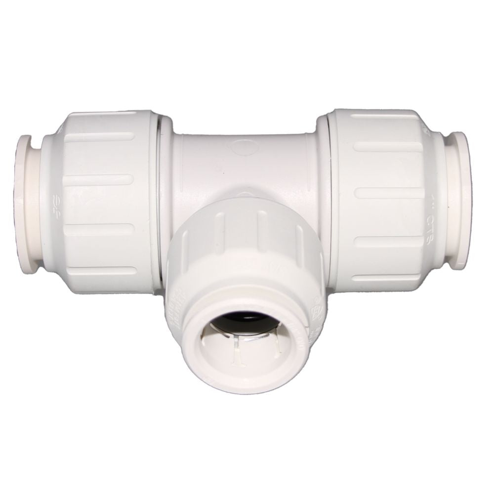 John Guest Reducing Tee - 1 x 1 x 3/4 CTS