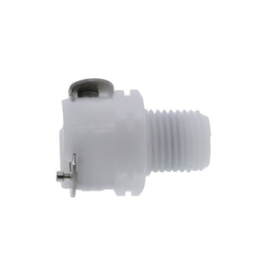 PLCD10004BSPTV Valved Male Thread Coupling Body 1/4 BSPT - Viton