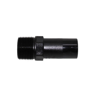 John Guest Black Male Stem Adapter - 1 CTS Stem x 1 NPT