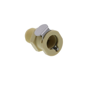 PLCD1000412 Valved Male Thread Coupling Body 1/4 NPT