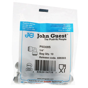 John Guest Union Elbow - 1/4