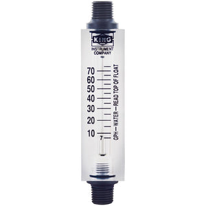 King 7510212A12 Acrylic Tube Flowmeter 75 GPH