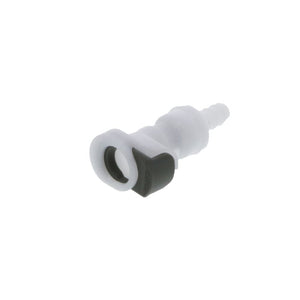 APCD17004SH NSF Valved In-Line Hose Barb Coupling Body with Shroud 1/4 ID Barb