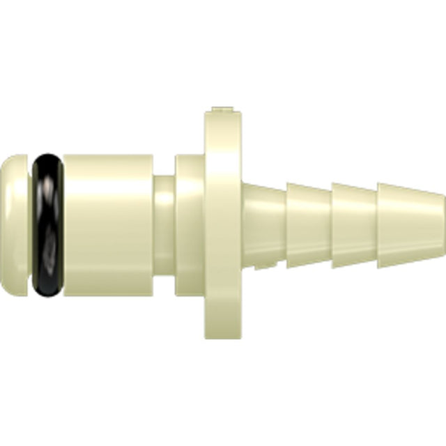 LinkTech 20PP Series Straight Male, Non-valved, 1/8" HB, Molded Almond Color, Polypropylene