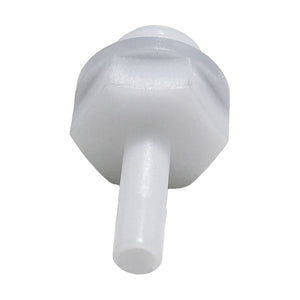 NeoFit - Acetal Natural White Stem Adapter 6mm stem x 1/8"BSPT