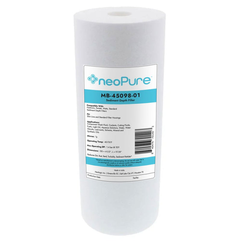 Neo-Pure 10" BB Graded Density Polypropylene Sediment Filter 25/1 mic