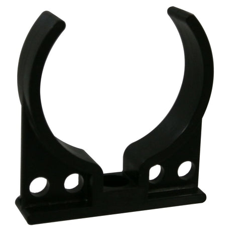 Single Mounting Clip 2.5" Diameter w/ 4 holes for 1/4 tube, BLACK