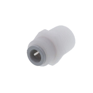 Kynar PVDF Male Connector - 3/8 x 1/2 NPTF