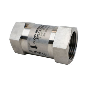 Neo-Pure Stainless Steel Flow Restrictor 8 GPM 316SS 1" FPT x FPT