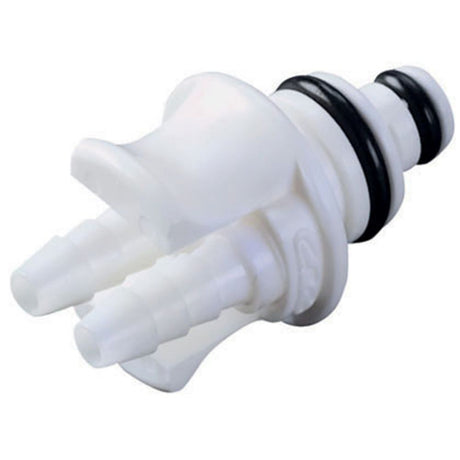 Colder PTC2202096 Non-Valved Free Floating Hose Barb Coupling Insert - 1/8 ID Barb