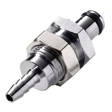 MCD4202 Valved Panel Mount Hose Barb Coupling Insert 1/8 ID Barb
