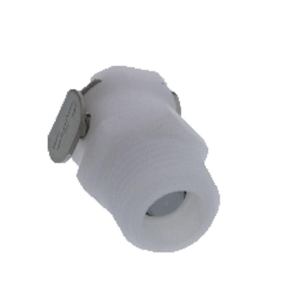 PLCD10006V Valved Male Thread Coupling Body 3/8 NPT FKM [Viton] O-ring