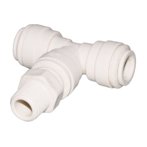 John Guest Swivel Branch Tee Polypro - 1/4 x 1/4 NPTF