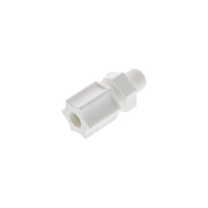 JACO 10-4-2-P-PG Polypropylene Male Connector 1/4 OD Tube x 1/8 MPT