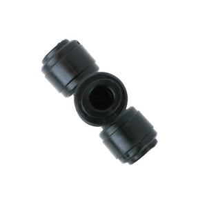 NeoFit - Acetal Black Union Cross 1/4" tube