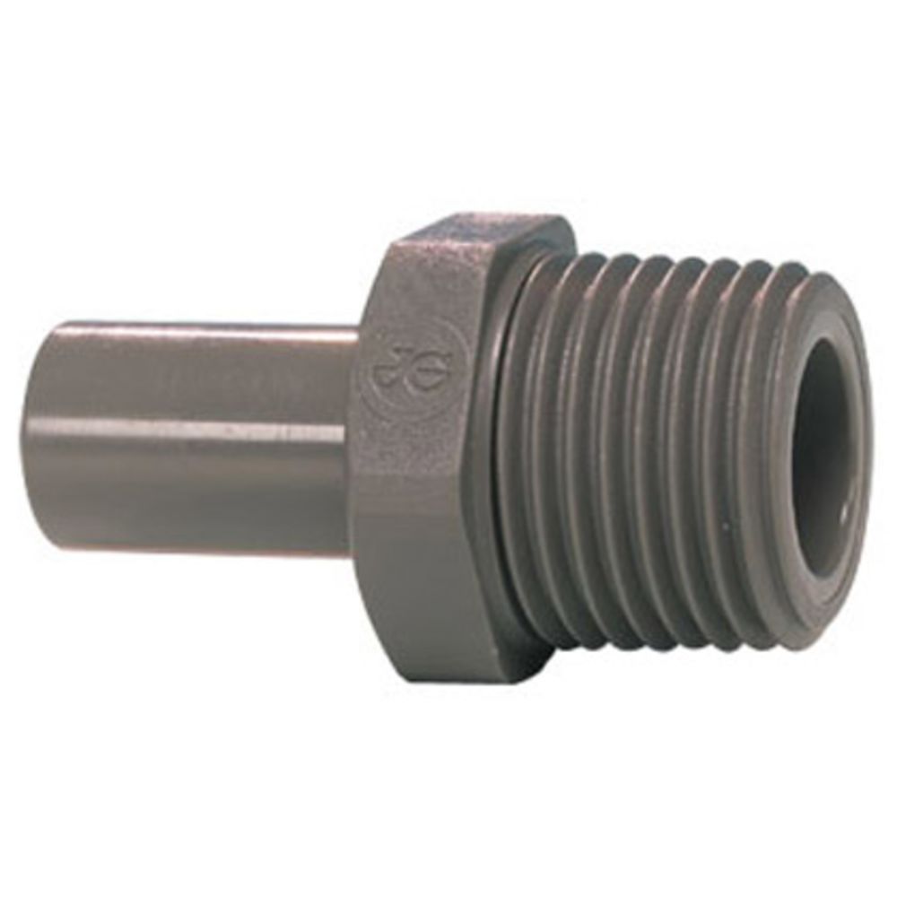 John Guest Stem Adapter BSPT - 1/4 x 1/4  BSPT