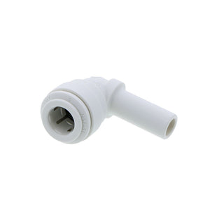 John Guest Stem Elbow Connector Polypro - 3/8 Stem x 3/8