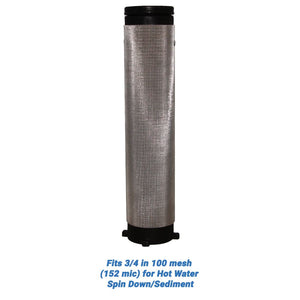 Rusco/Vu-Flow Hot Water Filter Screens for Spin-Down/Sediment Filters - Fits 3/4 in 60 mesh [254 mic] for Hot Water Spin Down/Sediment