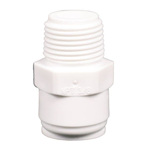 Male Connector Acetal 3/8 qc x 3/8 MNPT