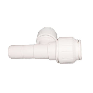 John Guest Stackable Stem Tee - 3/4 CTS x 3/4 CTS Stem x 1/2 CTS Branch