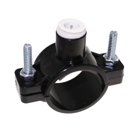 Drain Saddle 3/8" QC w/ Gasket applied for 1.5" drain - NXS Item, not sellable on web