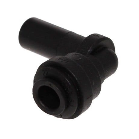 John Guest 3/8" Stem x 1/4" Tube Polypropylene Plug In Elbow - Black