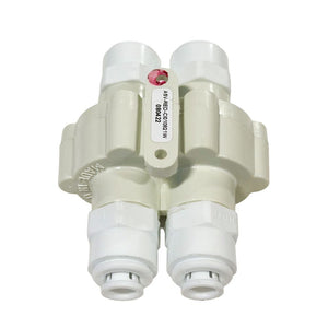 ASV-ERP-JG Automatic Shut-off Valve for Permeate Pumps 4 Way 1/4 QC