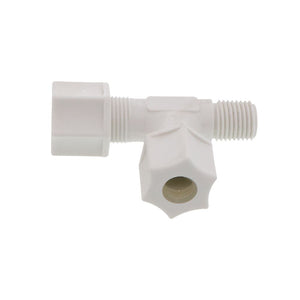 JACO 75-6-4-P-PG Polypropylene Male Run Tee 3/8 OD Tube x 1/4 MPT
