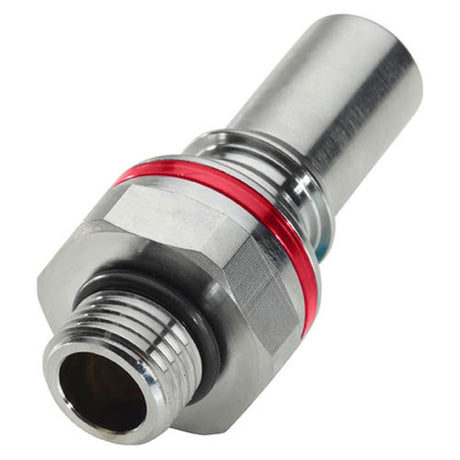 LQ6D46008RED Valved Straight Thread Liquid Cooling Coupling Insert 1/2 SAE Warm Red