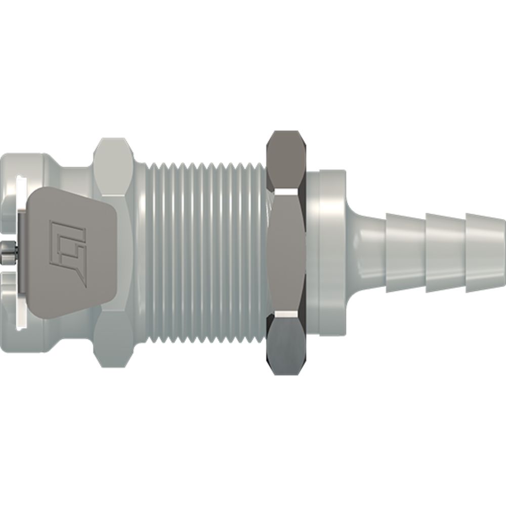 40PP Series Non-Valved Socket, 1/4" HB, Molded Grey