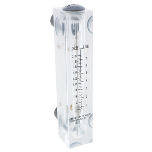 Axeon 200897 Acrylic RO Flowmeter - 0.2-2 GPM