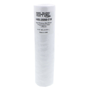 Neo-Pure HMB-25098-01W 9-7/8" High Efficiency Meltblown Filter 1 micron