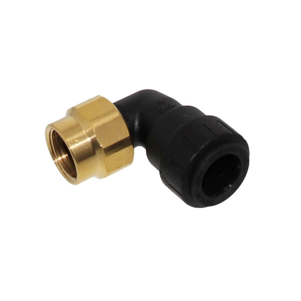 John Guest ProLock Female Elbow Connector NPS - 1/2 CTS x 1/2 NPS