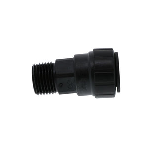 John Guest Black Male Connector - 1/2 CTS x 1/2 NPT