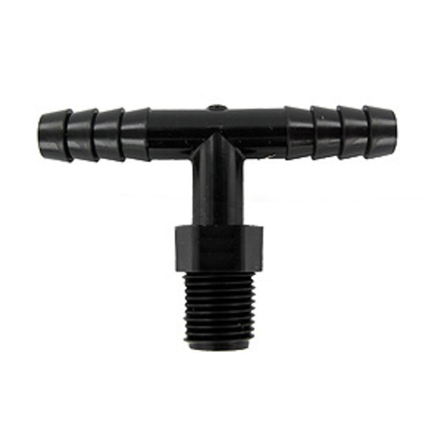 Barb Tee x Male Branch - 1/4 ID x 1/8 MNPT