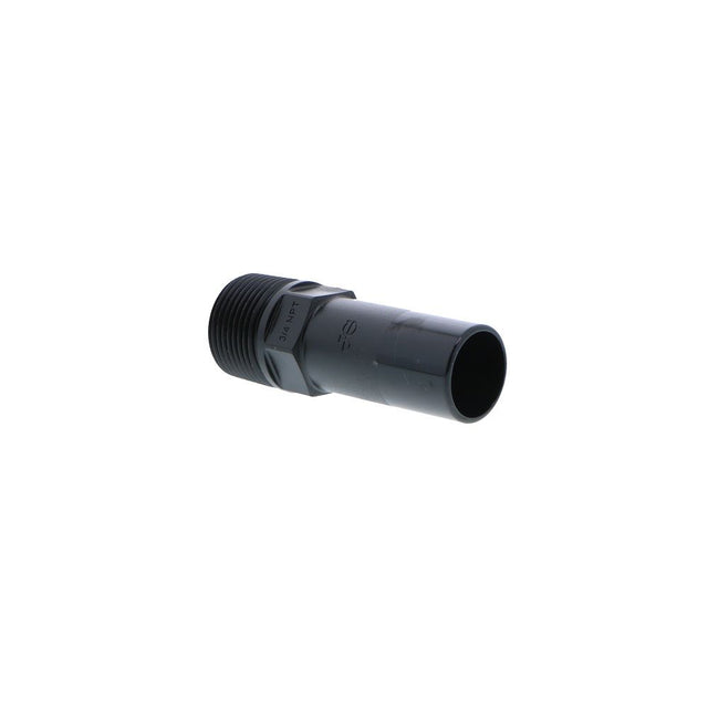 John Guest Black Male Stem Adapter - 3/4 CTS Stem x 3/4 NPT