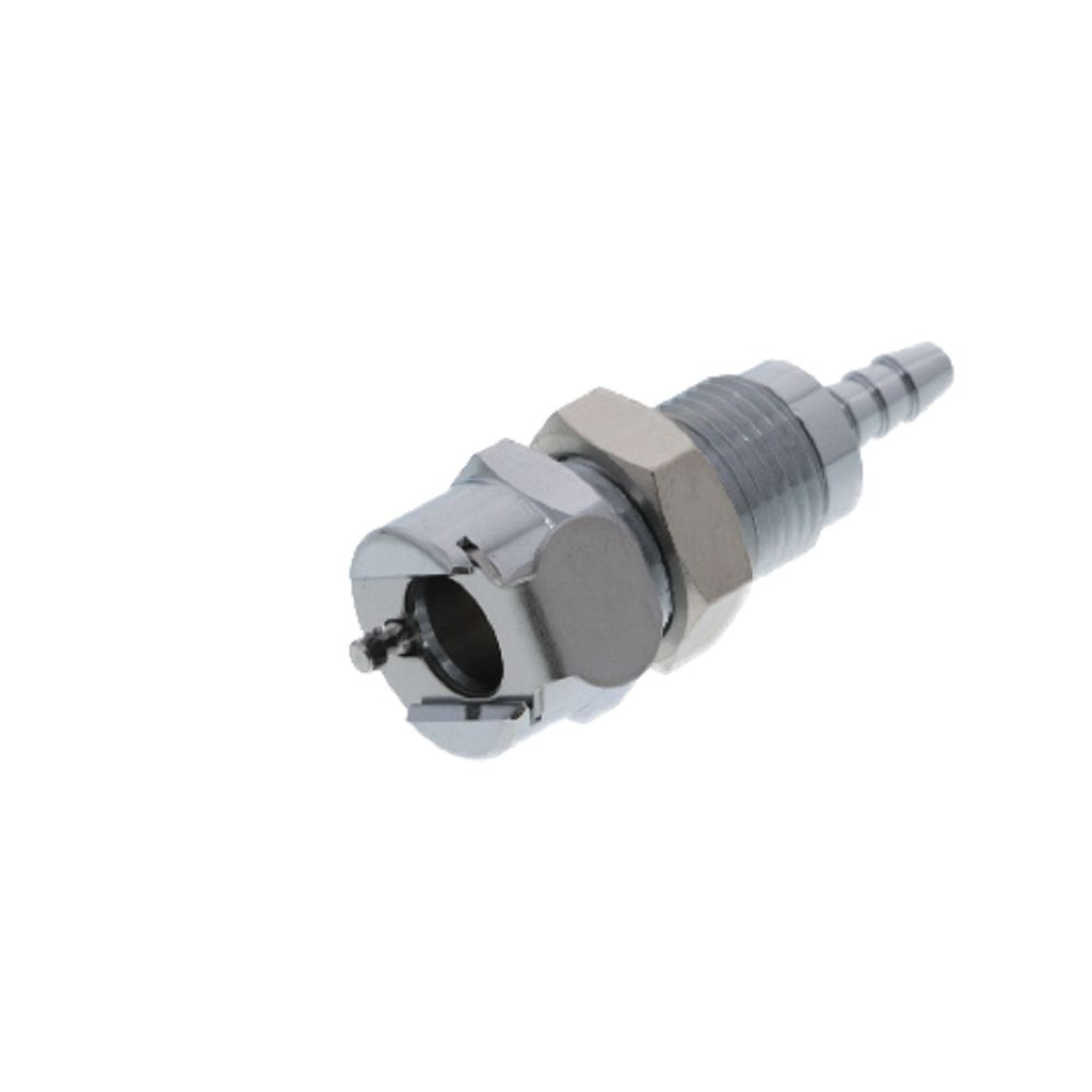 MC1602 Panel Mount Hose Barb Coupling Body 1/8 ID Barb