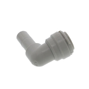 DMfit Plug-In Stem Elbow - 3/8 Tube x 3/8 Stem - Gray